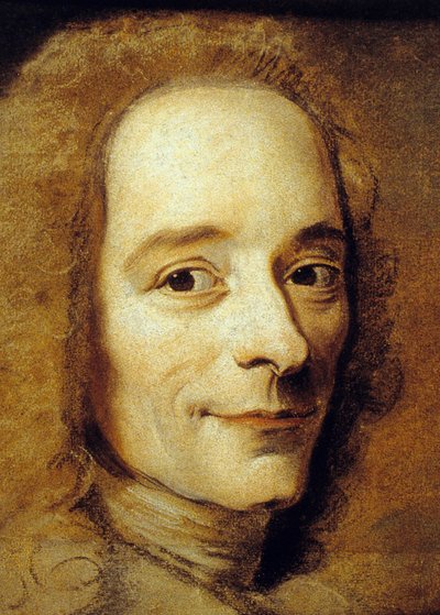 Francois Marie Arouet aka Voltaire (pastel na papierze) autorstwa Maurice Quentin de La Tour