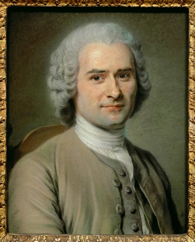 Jean Jacques Rousseau, filozof (pastel na papierze) autorstwa Maurice Quentin de la Tour