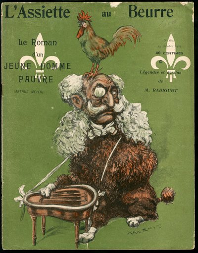 Okładka „L’Assiette au Beurre”, numer 185, Kolor satyryczny autorstwa Maurice Radiguet
