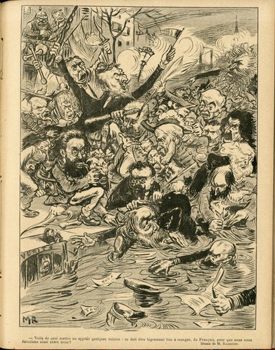 Ilustracja Maurice Radigueta (1866-1941) w Le Rire autorstwa Maurice Radiguet