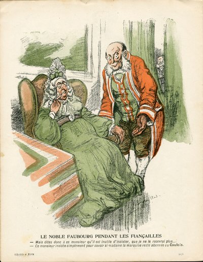 Talerz Maślany, numer 185, kolor satyryczny autorstwa Maurice Radiguet