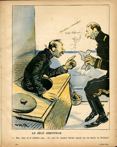 Talerz Maślany, numer 188, kolor satyryczny autorstwa Maurice Radiguet