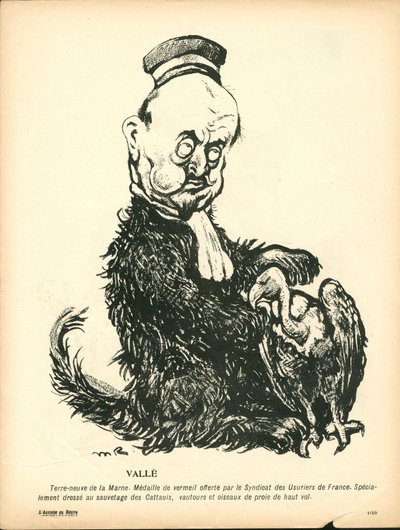 Talerz Maślany, numer 191, w kolorze satyrycznym autorstwa Maurice Radiguet