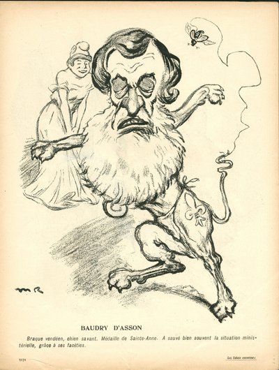Talerz Maślany, numer 191, w kolorze satyrycznym autorstwa Maurice Radiguet
