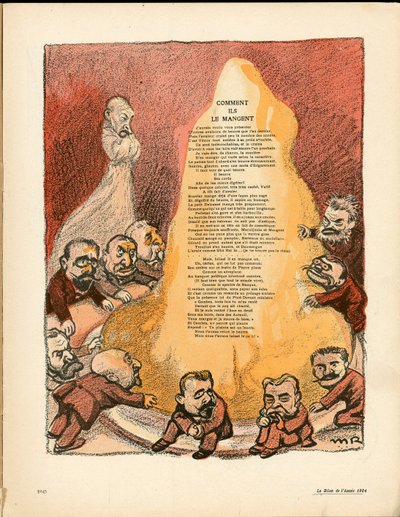 Talerz Maślany, numer 195, Satyryczny w Kolorach autorstwa Maurice Radiguet