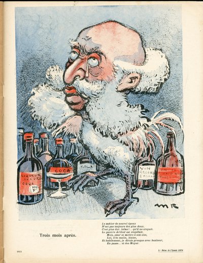 Talerz Maślany, numer 195, kolor satyryczny autorstwa Maurice Radiguet