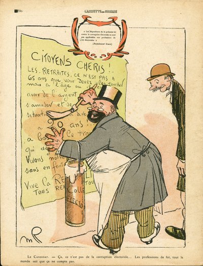 Talerz Maślany, numer 473, Satyryczny w Kolorach autorstwa Maurice Radiguet