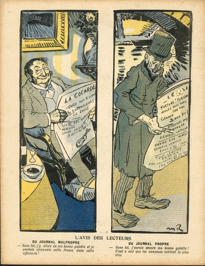 Talerz Maślany, numer 264, Satyryczny w Kolorach autorstwa Maurice Radiguet