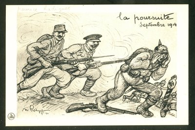Pocztówka, satyryczna czarno-biała autorstwa Maurice Radiguet
