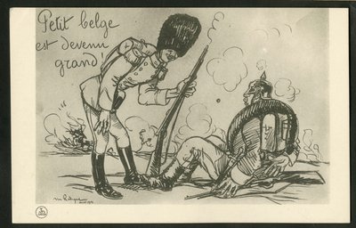 Pocztówka, satyryczna czarno-biała autorstwa Maurice Radiguet