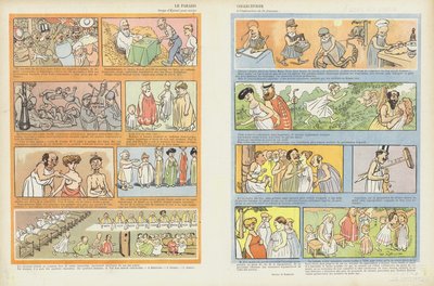 Kolektywistyczny raj. Ilustracja do Le Rire autorstwa Maurice Radiguet