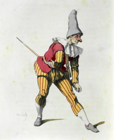 Brighella (akwaforta) autorstwa Maurice Sand