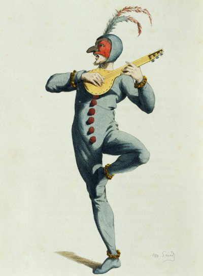 Coviello w 1550, Maurice Sand (1823-1889) autorstwa Maurice Sand