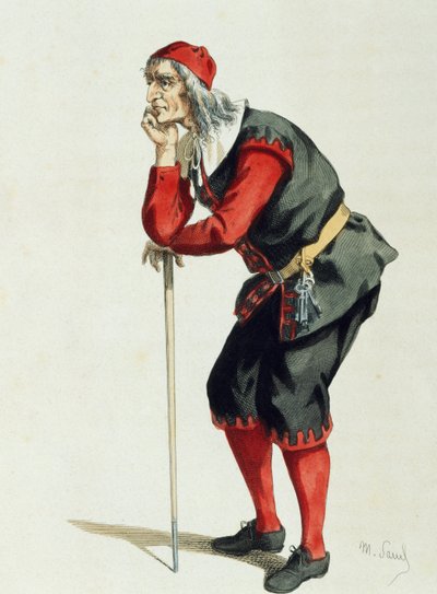 Don Pancrazio Cucuzziello, autorstwa Maurice Sand (1823-1889) autorstwa Maurice Sand