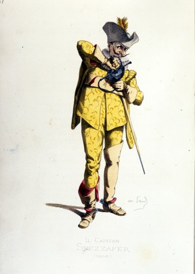 He Capitan Spezzafer (Kapitan Fracasse) autorstwa Maurice Sand