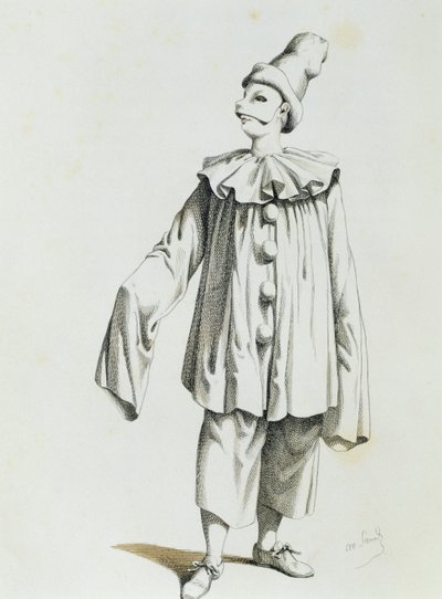Pierrot, Maurice Sand (1823-1889) autorstwa Maurice Sand