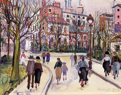 Ulica wioski autorstwa Maurice Utrillo
