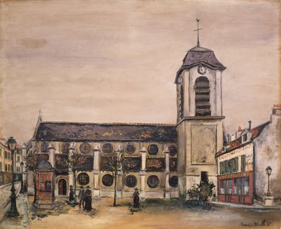 Kościół (olej na płótnie) autorstwa Maurice Utrillo