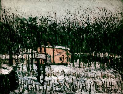 Butte Pinson pokryta śniegiem autorstwa Maurice Utrillo