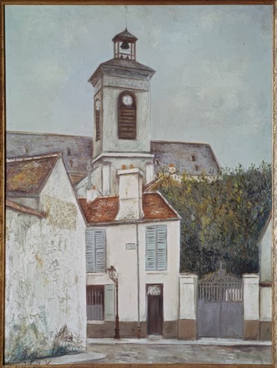 Kościół Sainte-Magruerite autorstwa Maurice Utrillo