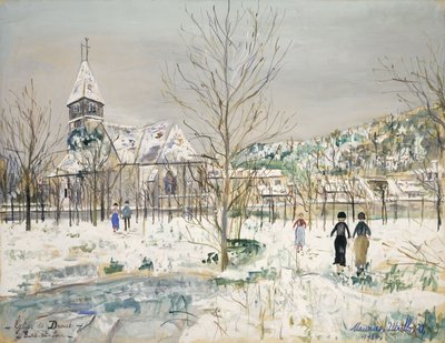 Kościół w Droue, Eure-et-Loir autorstwa Maurice Utrillo