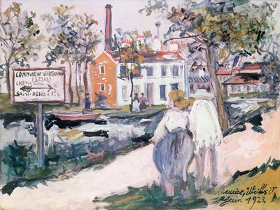 Fabryka w Villetaneuse autorstwa Maurice Utrillo