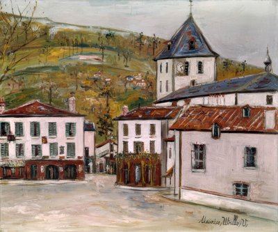 plac kościelny autorstwa Maurice Utrillo