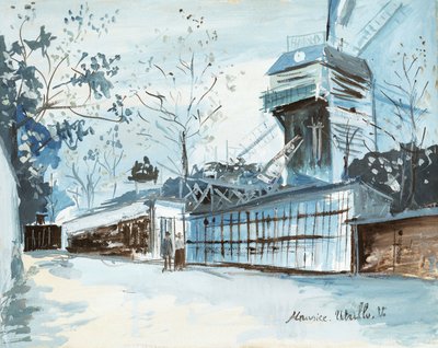 La Moulin de la Galette, Paryż autorstwa Maurice Utrillo