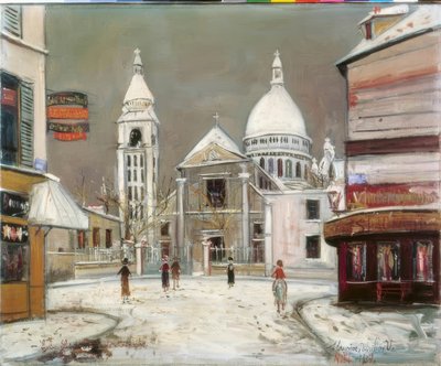 Ulica Mont-Cenis w dzielnicy Montmartre autorstwa Maurice Utrillo