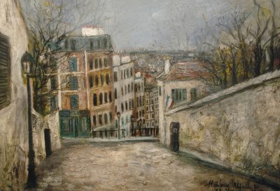 Ulica MontCenis (Calle del MontCenis) autorstwa Maurice Utrillo