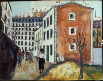 Ulica w Montmartre autorstwa Maurice Utrillo