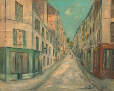Ulica w Paryżu autorstwa Maurice Utrillo
