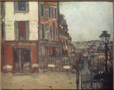 Taras przy Rue Muller autorstwa Maurice Utrillo