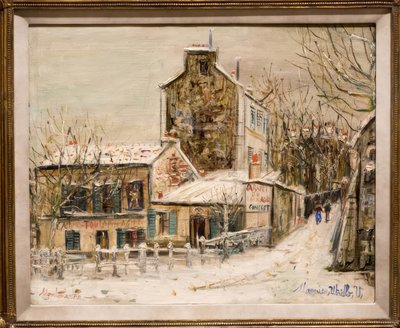 Zwinny królik kabaret w Monmartre autorstwa Maurice Utrillo