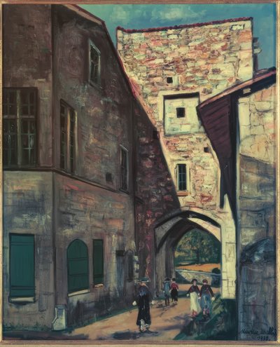 Tor w Pérouges autorstwa Maurice Utrillo