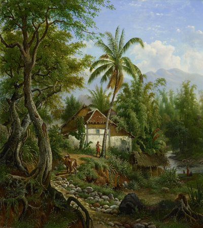 indyjski krajobraz autorstwa Maurits E.H.R. van den Kerkhoff
