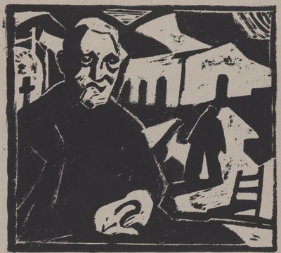 siedzący mężczyzna autorstwa Maurits de Groot (signed by artist)