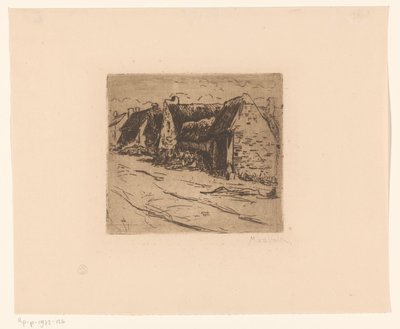 Domy przy drodze autorstwa Maurits van der Valk (signed by artist)