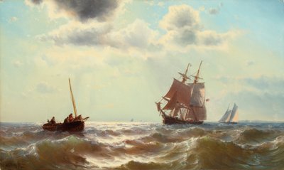 Letnie światło na morzu 1864 (olej na płótnie) autorstwa Mauritz Frederik Hendrik De Haas