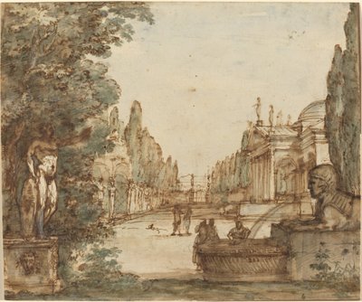 Capriccio z willą palladiańską autorstwa Mauro Antonio Tesi