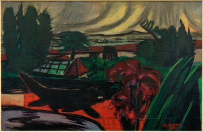 Wieczorny ogród w czasie burzy autorstwa Max Beckmann