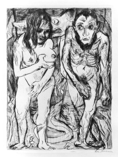 Adam i Ewa autorstwa Max Beckmann