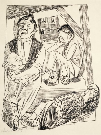 W nocy autorstwa Max Beckmann
