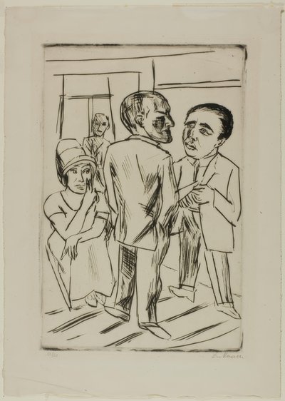 W hotelu (The Dollar) autorstwa Max Beckmann