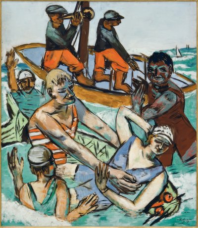 Kąpiel w sierpniu autorstwa Max Beckmann