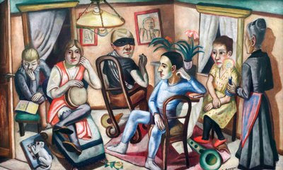 Przed balem maskowym autorstwa Max Beckmann