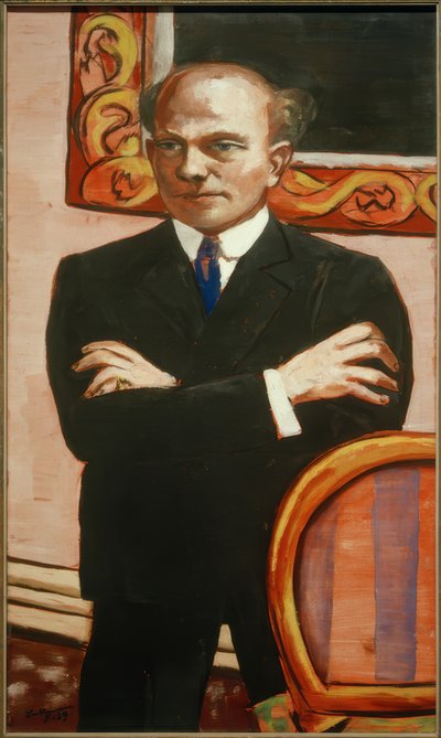 Portret Gottlieba Friedricha Rebera autorstwa Max Beckmann
