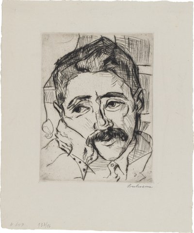 Portret Waltera Carla (1884-1956) autorstwa Max Beckmann