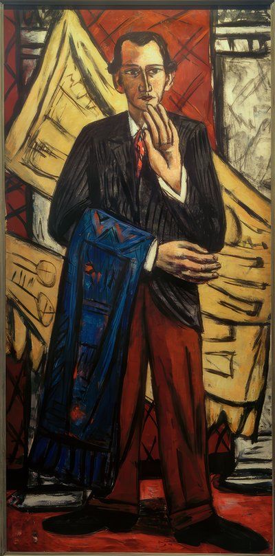 Portret handlarza dywanami autorstwa Max Beckmann