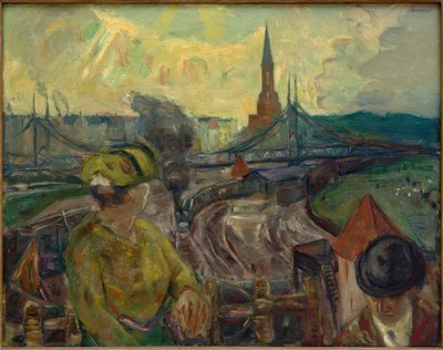 Widok na dworzec Gesundbrunnen autorstwa Max Beckmann